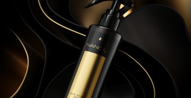 Nanoil hair styling spray